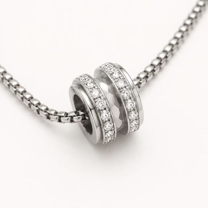 Orbit Crystal Pendant Necklace