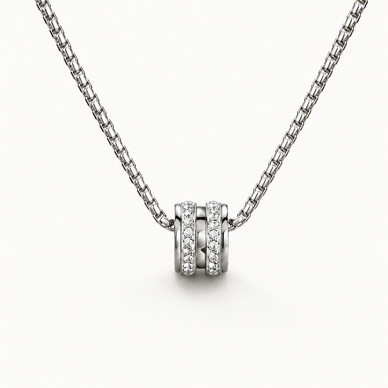 Orbit Crystal Pendant Necklace